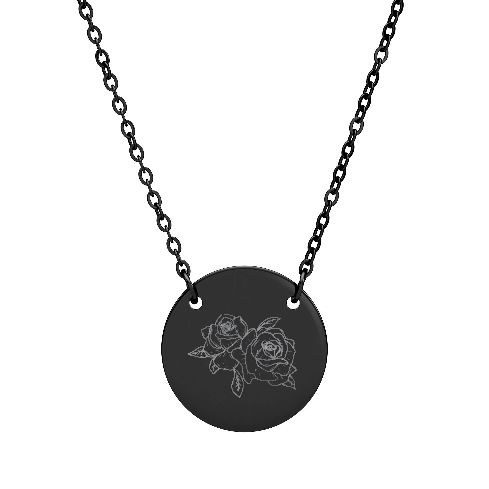 Personalized Circle Necklace with Engraving