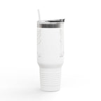 Elegant Insulated Travel Mug with Straw - 40oz