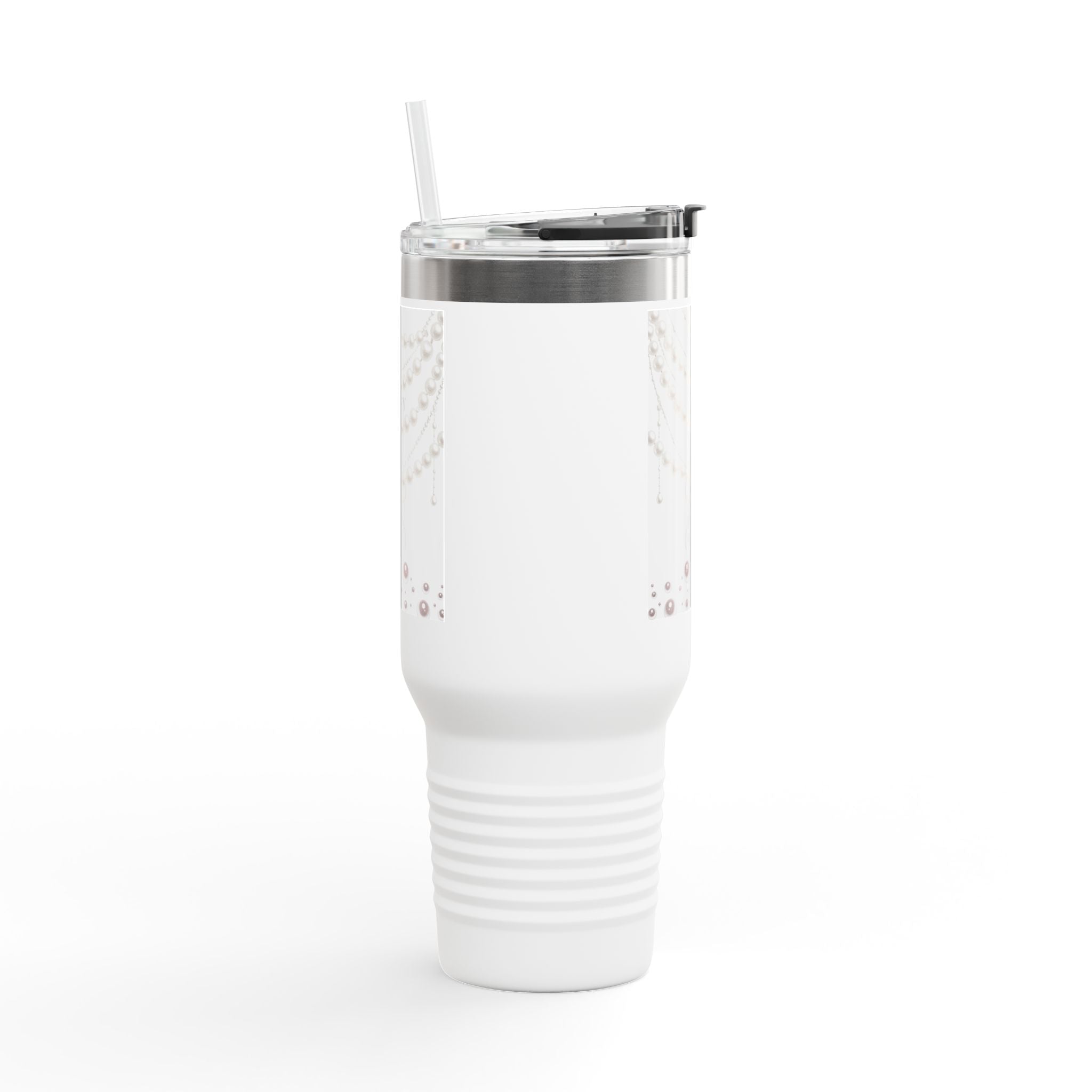 Elegant Insulated Travel Mug with Straw - 40oz
