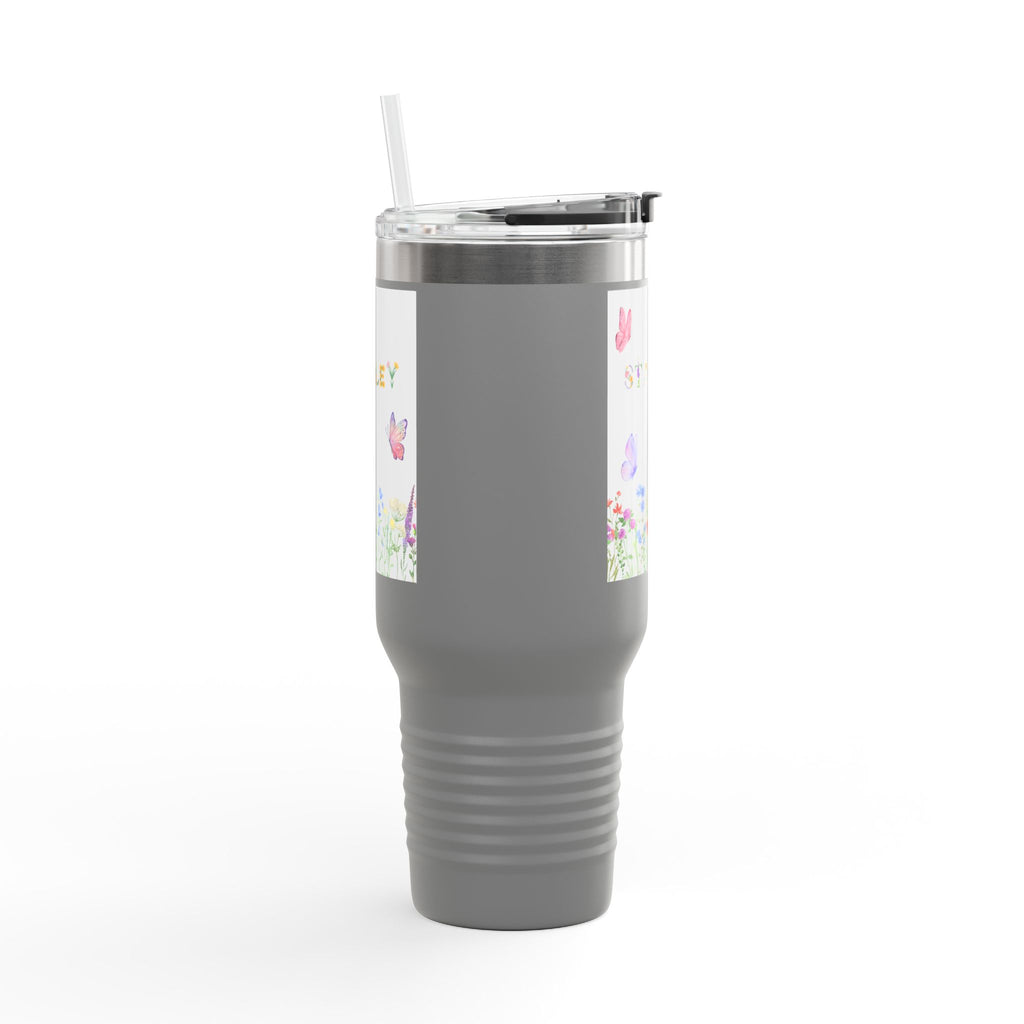 Personalized Butterfly Insulated Travel Mug - 40oz