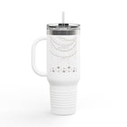 Elegant Insulated Travel Mug with Straw - 40oz