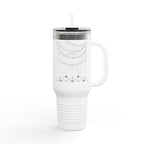 Elegant Insulated Travel Mug with Straw - 40oz