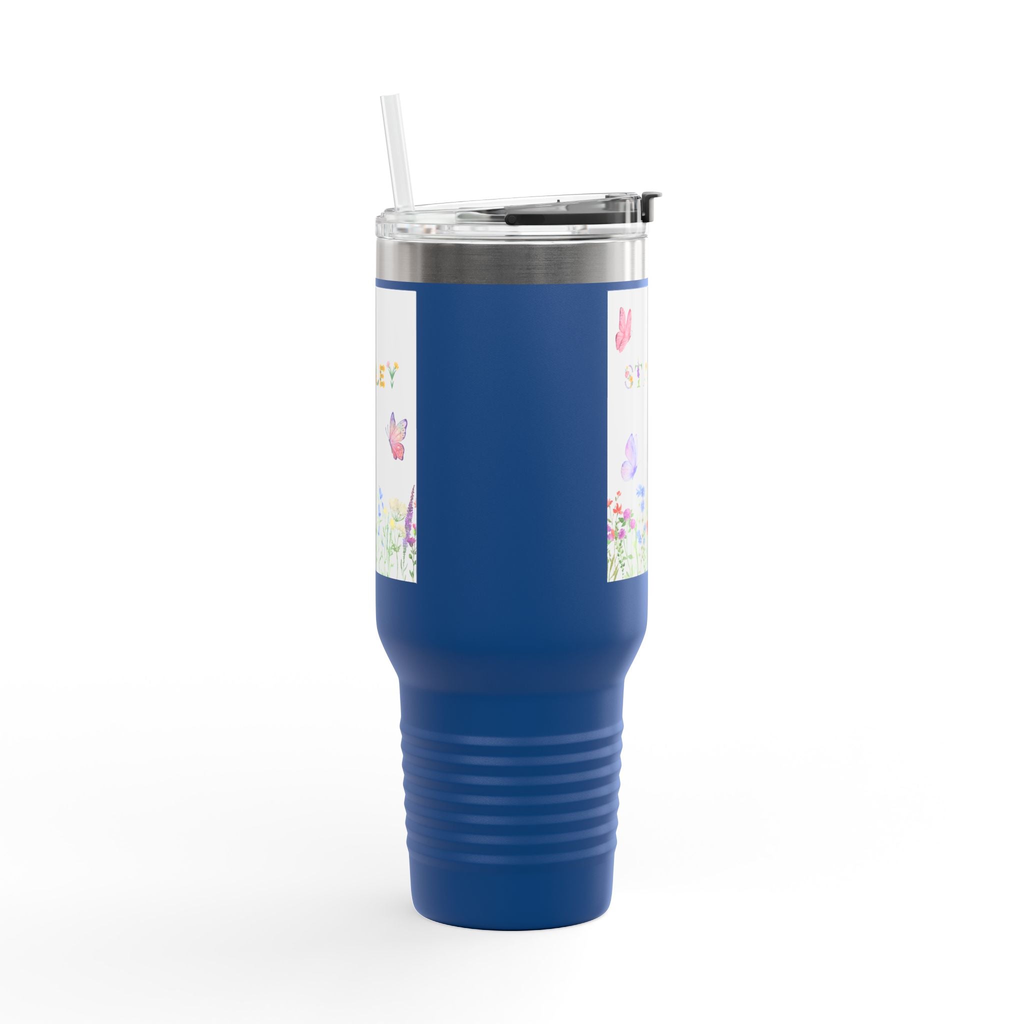 Personalized Butterfly Insulated Travel Mug - 40oz