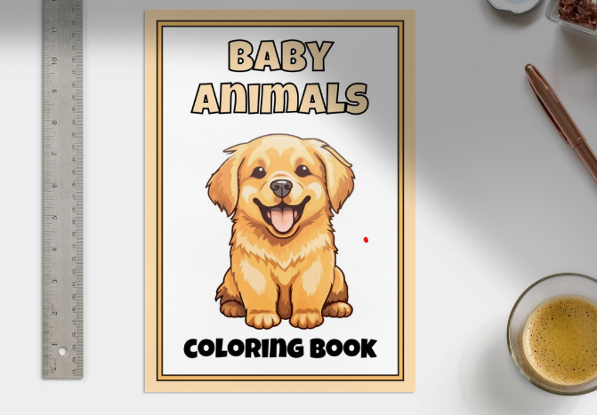 "Cute & Cuddly: Baby Animal Coloring Book for Kids"