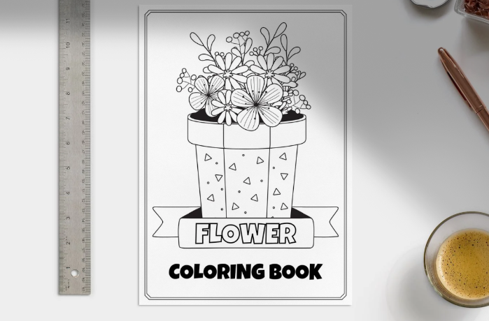 Bloom & Color: A Flower Coloring Adventure