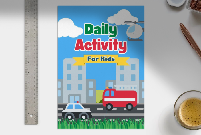 Big Vehicle Activity Book for Kids