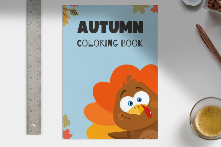 Autumn Coloring Book for Kids: Fun Fall Scenes with Pumpkins, Leaves & Animals