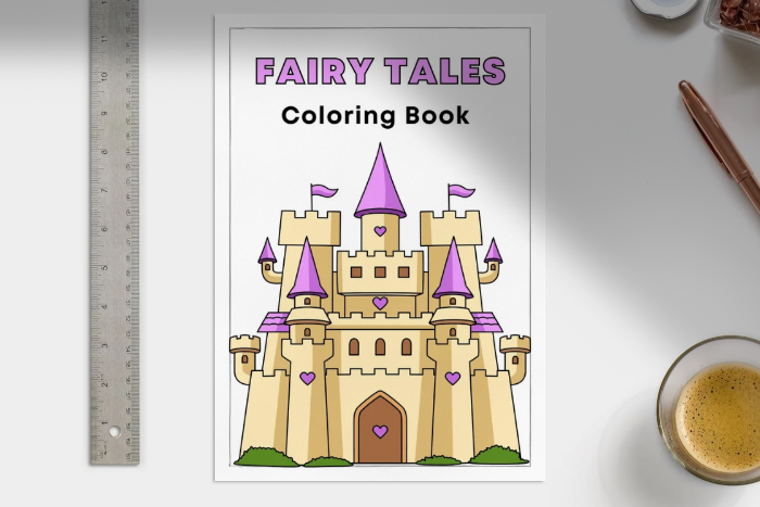 Fairy Tales Coloring Book for Kids: Magical Princesses, Castles & Enchanted Adventures
