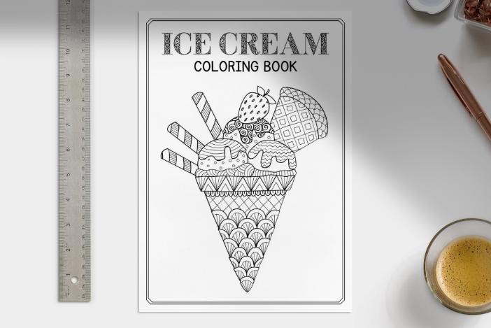 Ice Cream Coloring Book for Kids: Sweet Treats, Cupcakes & Candy Fun