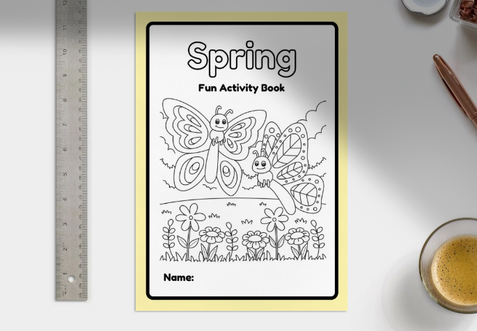 Spring Activity Book for Kids: Fun Puzzles, Coloring, Mazes & Holiday Games