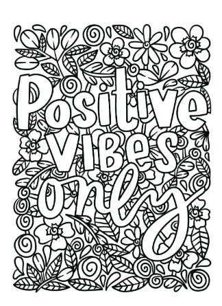 Motivational Quote Coloring Pages for Kids: Inspiring Words & Fun Designs to Color