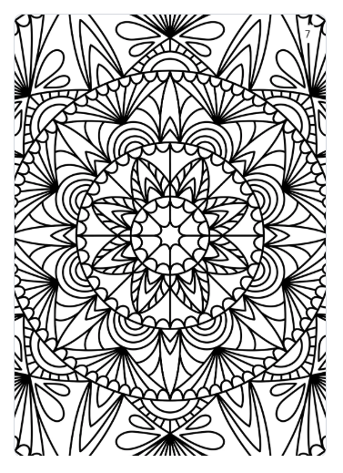 Black & White Mandalas Adult Coloring Book: Relaxing Patterns for Stress Relief & Mindfulness