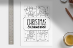 Black & White Christmas Coloring Book for Kids: Festive Holiday Fun with Santa, Reindeer & Winter Magic