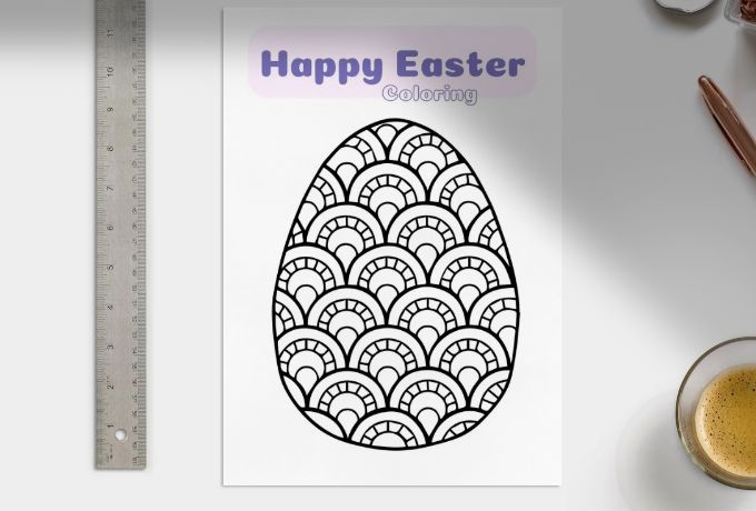 Happy Easter Coloring Book for Kids: Fun Holiday Scenes with Bunnies, Eggs & Chick