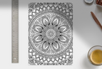 Black & White Mandalas Adult Coloring Book: Relaxing Patterns for Stress Relief & Mindfulness