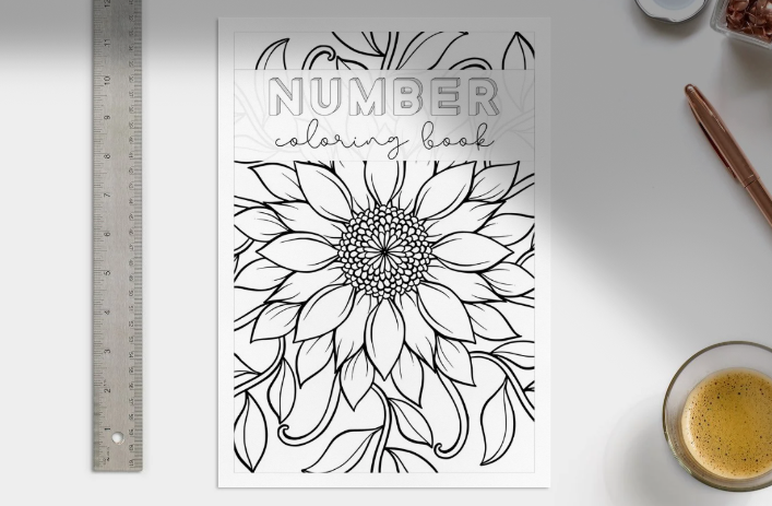 Number Mandala Coloring Book: Relaxing Math-Themed Designs for Creativity & Mindfulness