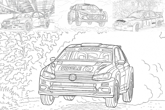 WRC Coloring Book